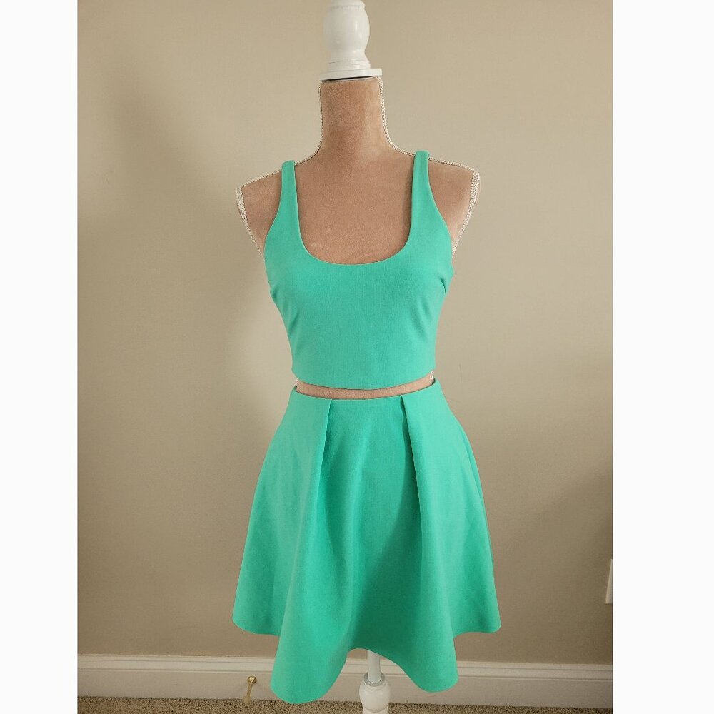 NEW Likely Hester Mini Flared A Line Circle Skater Skirt AND Top Set